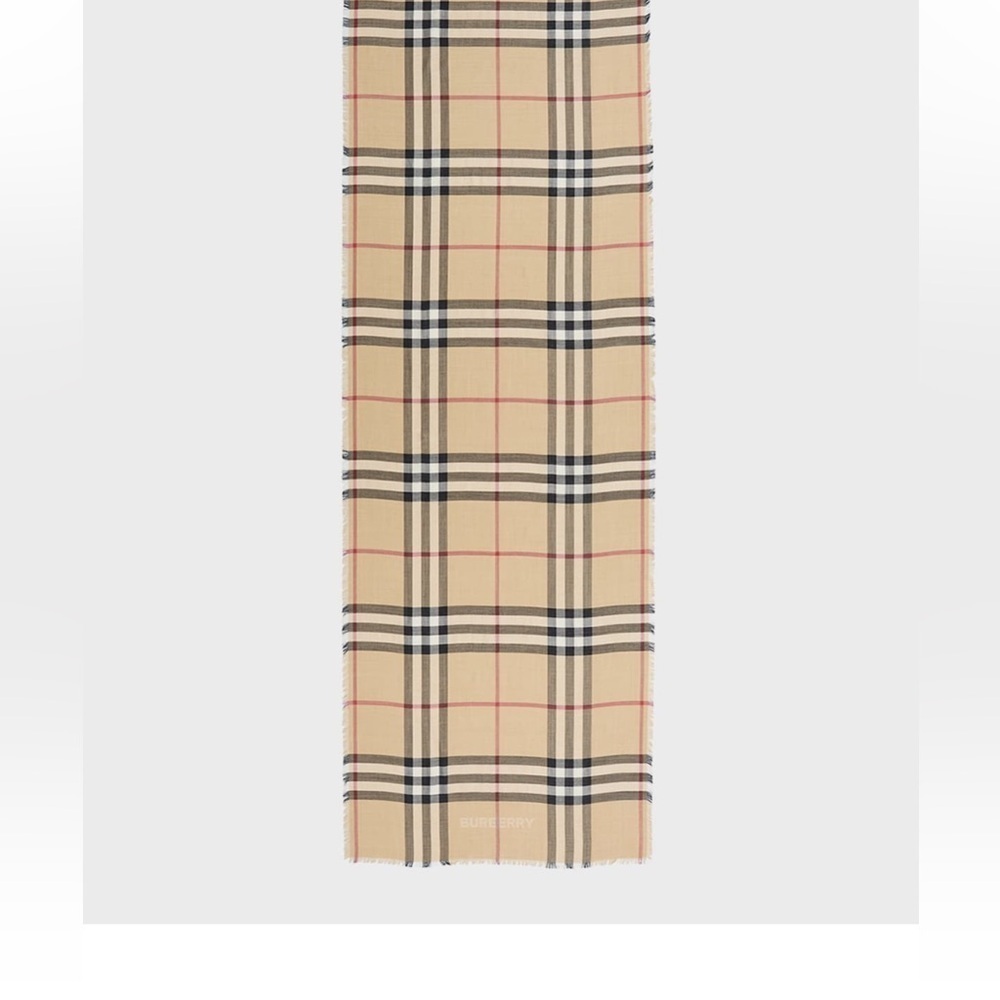 Burberry
Check Lightweight Gauze Wool Scarf - Picture 3 of 3